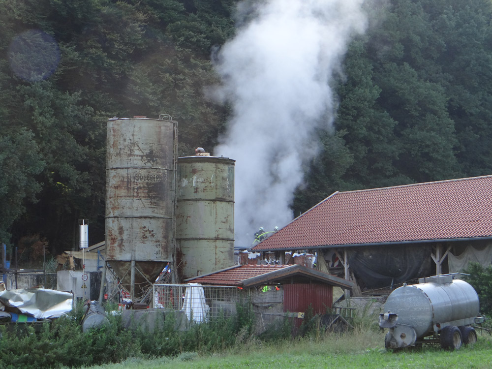 Brand einer Biogasanlage – Freiwillige Feuerwehr Burghausen